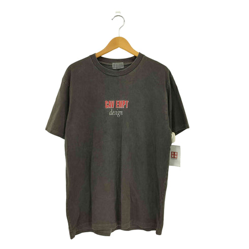 シーイー C.E CAV EMPT DESIGN OVERDYE S/S Tee フロントロゴ刺繍 クルーネック半袖Tシャツ カットソー メンズ  L